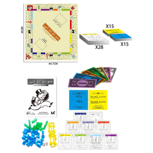 Jeu de société <span class=keywords><strong>classique</strong></span> <span class=keywords><strong>Monopoly</strong></span> en langue arabe, jeu de table interactif multijoueur pour le marché du Moyen-Orient - Product Image 4