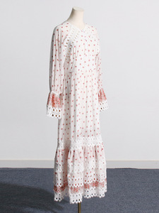 2024 шикарные платья для женщин, французское винтажное платье с расклешенными рукавами, облегающие платья для девочек, платье Jalabiya - Product Image 3