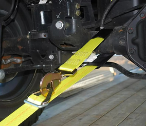Sangle de remorquage robuste en polyester Winch Brother, sangle de récupération à bride en V, résistance à la rupture de 4400 LBS, 2" x 4", avec mousqueton - Product Image 3