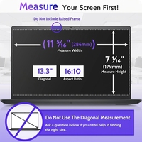 Filtre de confidentialité pour écran d'ordinateur portable 13,3 pouces 16:10 OEM d'usine |   Film de protection anti-espion, anti-lumière bleue et anti-reflets pour ordinateur portable HP