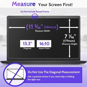 Filtro Privacy per Schermo <span class=keywords><strong>Laptop</strong></span> 13,3 Pollici 16:10 OEM di Fabbrica |   Pellicola Protettiva Anti-Spia e Anti-Luce Blu Anti-Riflesso per <span class=keywords><strong>Laptop</strong></span> HP - Product Image 5