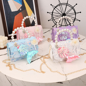 Bolso Bandolera Ultraligero de <span class=keywords><strong>Anime</strong></span>, Lindo y Moderno, con Adornos de Perlas, para Niñas, Mini Bolso - Product Image 1
