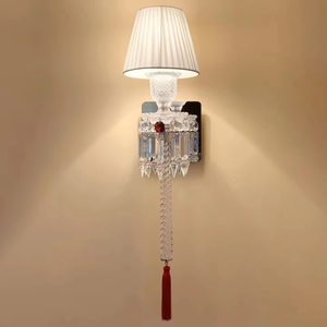 Crystal Wall Lamp E14 LED Switch Control For Living Room Bedroom Hotel <b>Corridor</b> <b>Lighting</b> Fixture - Product Image 1