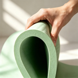 Tapis de yoga NBR écologique de qualité supérieure, 8 mm, haute densité, 80-90% caoutchouc à cellules fermées, antidérapant, imperméable, fabriqué au Cambodge, pour utilisation en salle de sport - Product Image 1