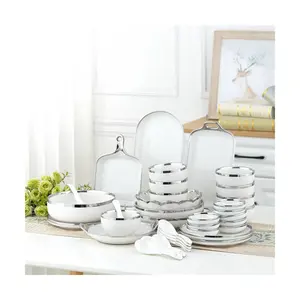 80-009 Luxury Camic Inner innerware let iishes uuxury ueramic Dinnerware Set