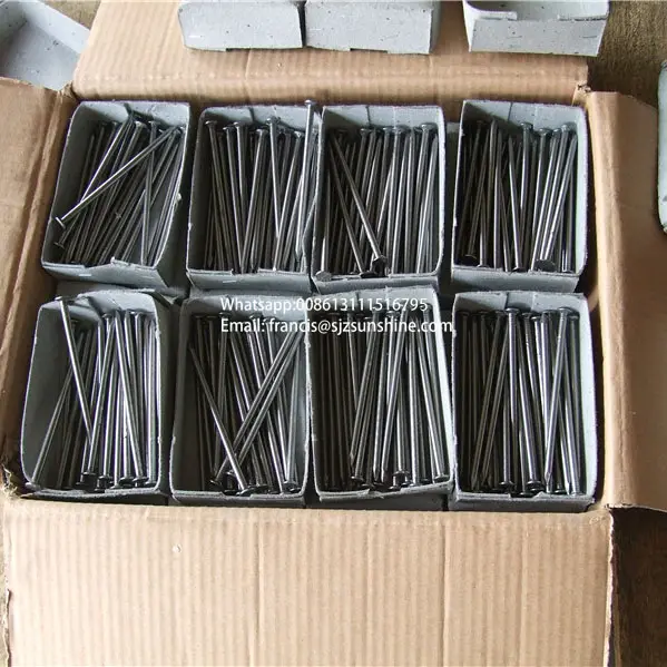 1 kg per box 25kgs per carton bright polished iron wire nails price per ton common nail to kuwait