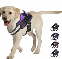 Harnais pour chien réglable à libération rapide, anti-traction, avec conception ergonomique, en maille respirante, réfléchissant et robuste