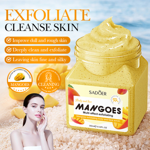 Exfoliante Corporal SADOER OEM, Crema Exfoliante de Azúcar Blanqueadora Natural, Exfoliante Corporal de Hierbas para el Cuidado de la Piel, Exfoliante Corporal de Sal Marina - Product Image 6