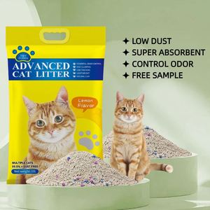 Litière pour chat en bentonite de forme sphérique, écologique et avancée, contrôle puissant des odeurs, agglomération rapide, formule sans poussière - Produit premium pour animaux de compagnie - Product Image 1