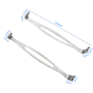 2pcs/set Orthopedics Tissue <strong>Thyroid</strong> Appendix <strong>Retractor</strong> Stainless Steel Tissue Hook Veterinary Instruments Pet - Product Image 1