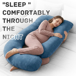 Almohada de Maternidad en Forma de J, Ajustable, Relleno de Poliéster, para Dormir de Lado, Espalda, Vientre y Rodillas - Product Image 3