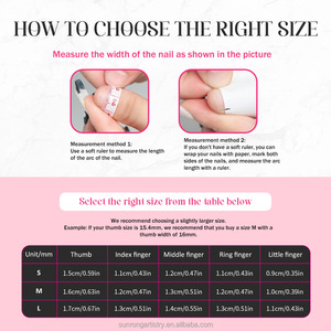 Fournisseur d'articles de nail art pour la Saint-Valentin, ongles en plastique à couverture complète, faux ongles artificiels, cœur rose, cerise, nœud, faux ongles - Product Image 6