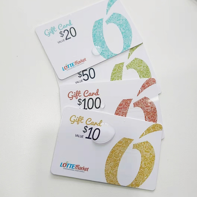 Hot Sale Custom High Quality Discount Business Bar Code Gift  Card VIP Voucher Card