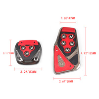 Accessoires de voiture : Kit universel de pédales de course, pédales de frein manuelles et repose-pieds avec protections