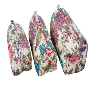 Bolsas de Cosméticos de Algodón Bohemio de Alta Venta, Ligeras, Transpirables y Duraderas, Estampadas a Mano, Bolsas de Aseo para Viaje, para Sala de Estar - Product Image 1