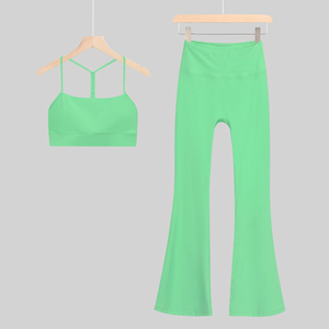 Màu Sắc Rắn Của Phụ Nữ Yoga Mặc Bộ Tùy Chỉnh Thân Thiện Với Môi Cộng Với Kích Thước Tuyệt Vời Độ Đàn Hồi Phía Trước Logo Thoáng Khí Cho Yoga Bài Tập - Product Image 4