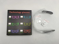 Vente en gros de lunettes de fête clignotantes intelligentes à LED Lunettes à technologie de couleur lumineuse à LED