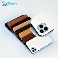 Bois de bambou naturel biodégradable environnemental iExplore avec coque de téléphone TPU conception OEM ODM pour iPhone 17 Pro Max Galaxy S25