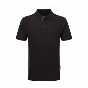 Golf de alta calidad para hombre para camisa, ropa informal de algodón suave, diseño de estampado sólido, manga corta, transpirable, antiarrugas, de punto - Product Image 2