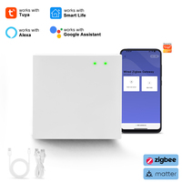 Passerelle Wi-Fi filaire en plastique Golden Security Tuya Matter, compatible avec Google Assistant, pour kit maison intelligente, hôtel, garage, bar