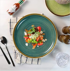 Services à vaisselle modernes et écologiques en porcelaine peinte à la main pour la cuisine, les mariages, les restaurants et les fêtes - Product Image 2