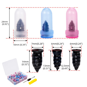 Kit de réparation de pneus, 100 pièces, petits, moyens et grands clous de réparation pour voitures, motos, vélos électriques, ensemble d'outils de réparation rapide - Product Image 2
