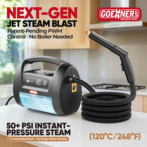 Limpiador <span class=keywords><strong>a</strong></span> Vapor Eléctrico de Alta Presión de Guangdong, Limpiador de Alfombras Portátil de Alta Temperatura, 1600 ml, 1800 W, para el Hogar, la Cocina y el Automóvil - Product Image 1