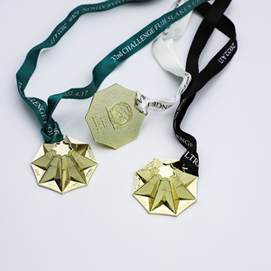 Factory Custom 3D Mountain Shape Mount Fuji <b>Running</b> Medals Customized Medals with Ribbon - Product Image 4