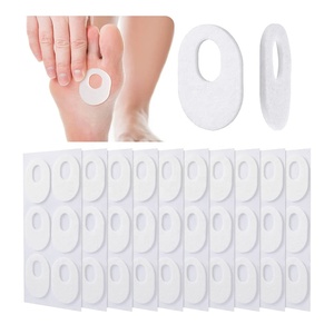 Almohadillas de fieltro suave para los pies para hombre y mujer, paquete de 60 almohadillas adhesivas de forma ovalada para aliviar el <span class=keywords><strong>dolor</strong></span> de los pies - Product Image 1