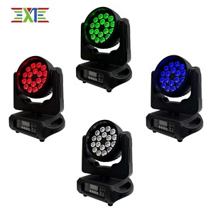 Projecteur LED professionnel XJ 18x10W RGBW 4-en-1 à tête mobile, contrôle DMX512, Pan/Tilt 540/270, éclairage de scène silencieux - Product Image 2