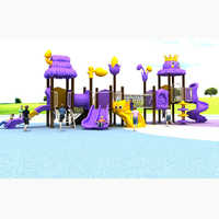 Équipement de terrain de jeux en plastique de haute qualité pour les jardins d'enfants et les parcs d'attractions