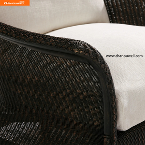 2025 nouvelle chaise en rotin PE-cadre en aluminium durable écologique maître tissé tout temps classique de qualité supérieure patio jardin - Product Image 5