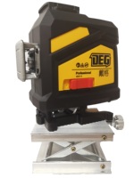 Niveau laser industriel DEGLASERS 3x360, auto-nivelant, 12 lignes, 120mW, niveau laser rouge, outil de nivellement pour le bricolage, intérieur/extérieur