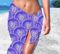 Women's Floral Pareo Sarong <b>Beach</b> Cover Up Printed <b>Wrap</b> <b>Skirt</b> Lightweight Swimwear Accessory Tropical Summer Resort Wear Fashion - Product Image 2