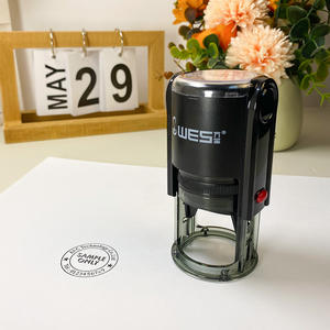 <span class=keywords><strong>Tampon</strong></span> en caoutchouc auto-encreur rond 42mm WES plastique utilisation de bureau <span class=keywords><strong>tampon</strong></span> <span class=keywords><strong>textile</strong></span> en mousse allemande <span class=keywords><strong>encre</strong></span> allemande - Product Image 1