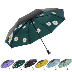 3 fois le parapluie de mandala psychédélique magique léger <span class=keywords><strong>anti</strong></span>-UV Parapluie compact de voyage pliant noir <span class=keywords><strong>anti</strong></span> UV - Product Image 2
