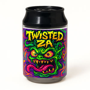 Barattolo di Plastica Personalizzato a Forma di Lattina di Soda per Caramelle Commestibili, Biscotti, Gomme, Erbe, Fiori da 3,5g con Etichetta - Product Image 3