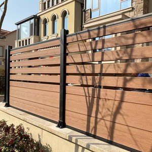 Panel de Cerca Decorativo Anti-UV, Impermeable, de WPC, para Jardín y Patio, de Madera y Plástico Compuesto - Product Image 6
