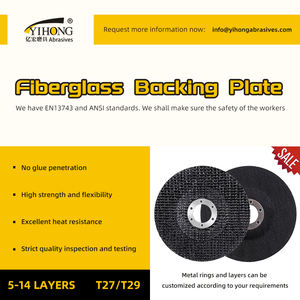 Plaque <span class=keywords><strong>de</strong></span> support en fiber <span class=keywords><strong>de</strong></span> <span class=keywords><strong>verre</strong></span> utilisée pour les disques à lamelles en alumine <span class=keywords><strong>de</strong></span> zircone et autres supports <span class=keywords><strong>de</strong></span> disques abrasifs - Product Image 2