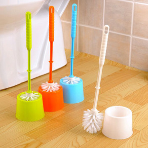 Toilet <b>Brush</b> Set With Base Thickened Plastic <b>Round</b> <b>Brush</b> For Bathroom Cleaning - Product Image 3
