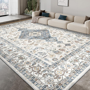 Nhà Máy bán hàng trực tiếp Retro Bohemian dân tộc phong cách sofa rug dễ dàng-chăm sóc máy có thể giặt không-trượt Polyester khu vực thảm thảm - Product Image 6