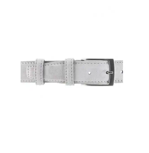 Colección completa de excelente calidad de cinturón de hombre ancho de gamuza blanca de cuero personalizado hecho a mano italiano - Product Image 3