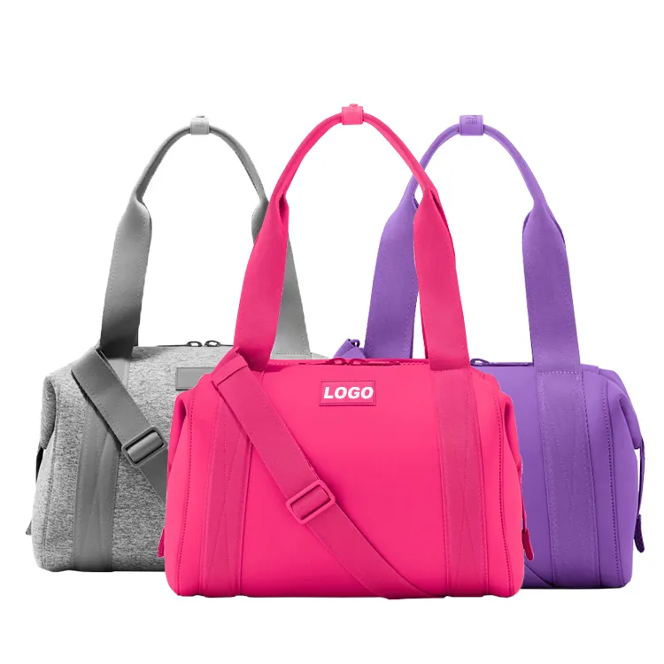 Bolsa de viaje de lona ligera para deportes al aire libre para gimnasio para mujeres y hombres, bolsa de lona de fin de semana para Yoga durante la noche