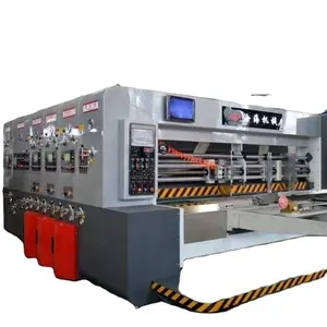 Impresora de alimentación de cadena flexográfica Canghai, máquina ranuradora rotativa y troqueladora