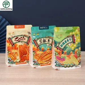 Sacchetti di plastica personalizzati sacchetto a fondo piatto con chiusura a Zip con imballaggio per alimenti per animali domestici per criceti