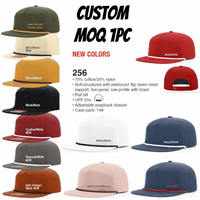 Casquettes de golf rétro à 5 panneaux de haute qualité avec visière plate et corde, motif camouflage canard, patch en cuir personnalisé, casquettes de baseball snapback avec corde
