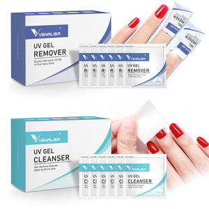 Venalisa <strong>Nail</strong> <strong>Gel</strong> Remover Tissue Box <strong>Gel</strong> Polish Sticky Layer <strong>Cleanser</strong> 120pcs Napkin <strong>Nail</strong> Art Tools Factory Price - Product Image 1