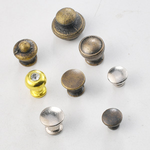 Antique Style Round Zinc Alloy Drawer Pull Knob European <b>Wardrobe</b> Handle Durable <b>Single</b> Hole Furniture Decor - Product Image 3