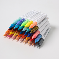 Vente chaude Languo M720-7 Acrylique Dessin Maker Stylo Pinceau Pointe Ensemble Emballé