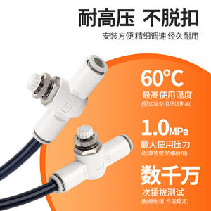 Xingchen Pneumatic <b>Speed</b> <b>Control</b> Valve AS1001F-04 AS1001F-06 Pipeline Throttling Connector Efficient <b>Control</b> Valve - Product Image 3